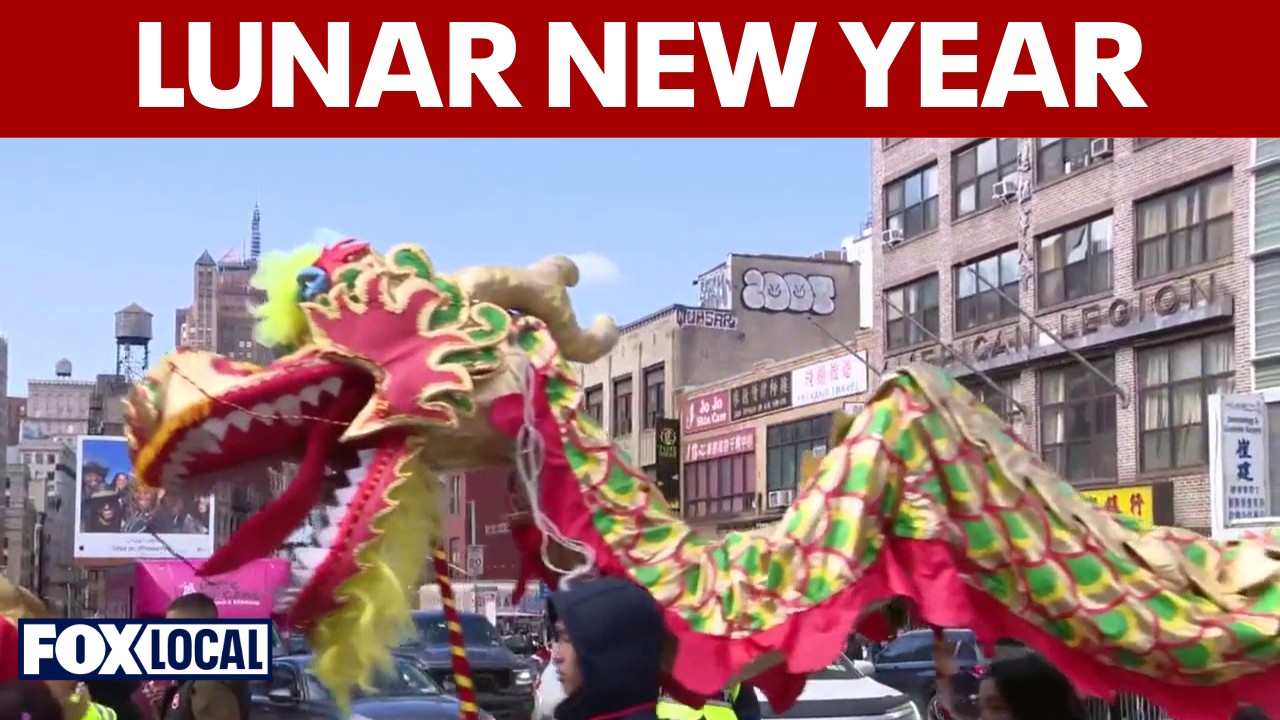 Video thumbnail for 2026 NYC Lunar New Year Parade marches through Chinatown