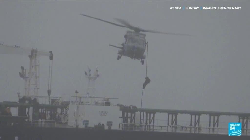 Video thumbnail for France seizes Russia-linked oil tanker