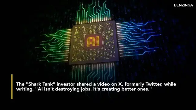 'Video thumbnail for Kevin O'Leary Says Artificial Intelligence Is Creating Better Jobs, Not Destroying Them- 'If AI Can Flip Burgers, That's'