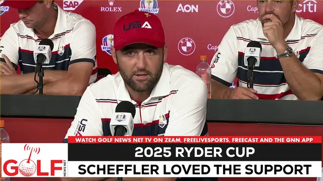 'Video thumbnail for Scottie Scheffler: Ryder Cup was low point, uplifting also'