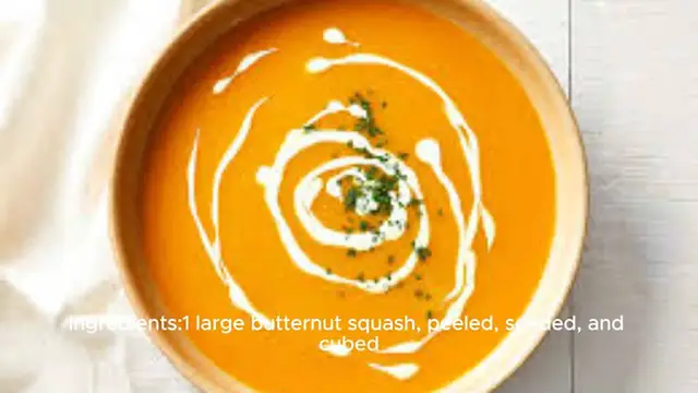 Video thumbnail for Roasted Butternut Squash Soup
