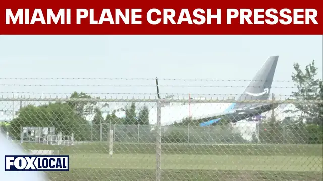 Video thumbnail for FULL: Amazon plane crash near Miami airport kills at least 5, strikes vehicles