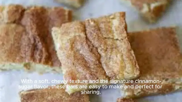 Video thumbnail for Snickerdoodle Cookie Bars