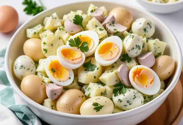 Video thumbnail for Classic Potato Salad with Egg