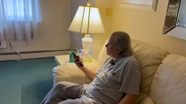 Video thumbnail for He lost his eyesight, but not his vision: New Jersey artist uses AI to create again