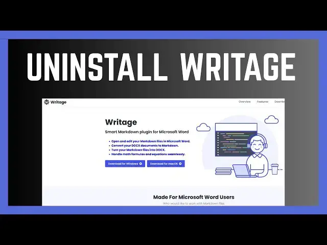 'Video thumbnail for How To Uninstall Writage Word Document Extension'