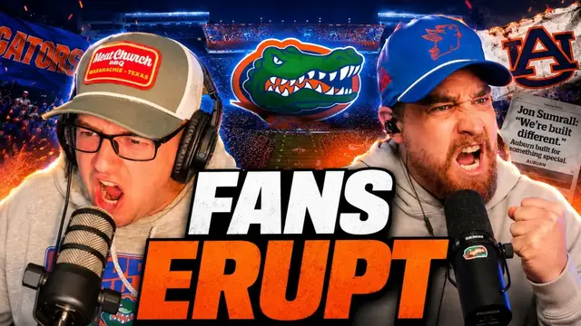 Video thumbnail for Gator Fans ERUPT After Auburn’s WILD Jon Sumrall Claims