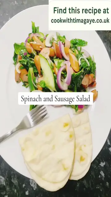 'Video thumbnail for Spinach and Sausage Salad'