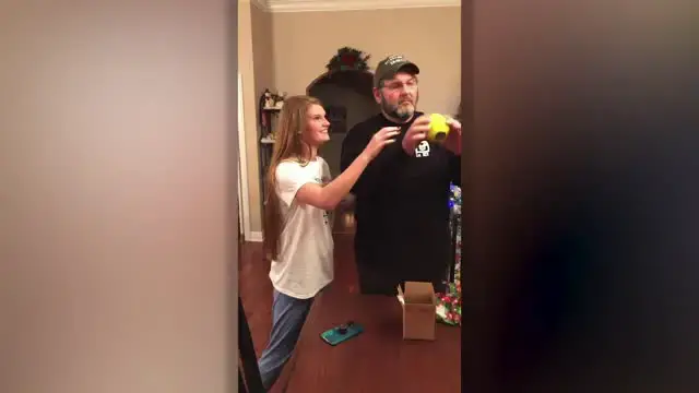 Video thumbnail for Daughter Surprises Dad With Softball Of Memories | Happily TV