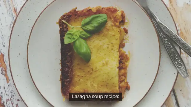 'Video thumbnail for Lasagna soup recipe'