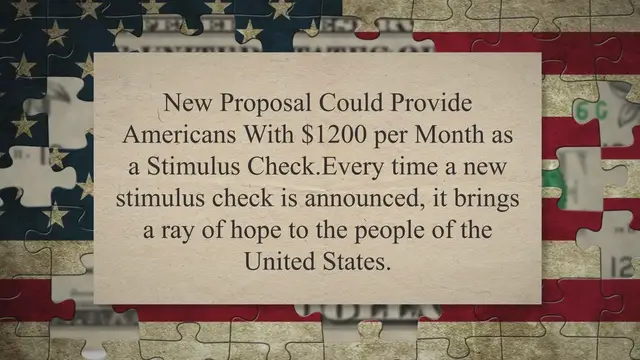 Video thumbnail for New Proposal Could Provide Americans With $1200 per Month as a Stimulus Check