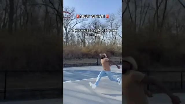 'Video thumbnail for How to get your first dunk #training #shorts'