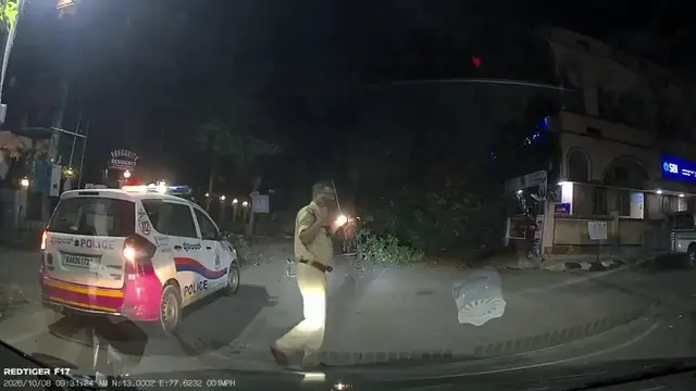 Video thumbnail for India: Tree Comes Crashing Down in Bengaluru as Bike Passes Through Just in Time.