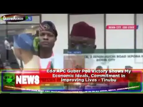 Video thumbnail for Edo APC Guber Poll Victory Shows My Economic Ideals, Commitment In Improving Lives - Tinubu