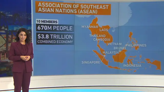 'Video thumbnail for ASEAN at a glance: Trade stats, China influence, and bloc challenges'