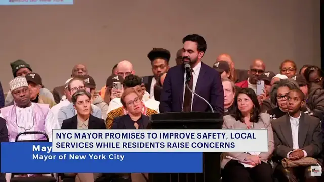 Video thumbnail for Mayor Mamdani renews housing, public safety pledges at Queens assembly