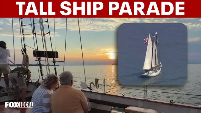Video thumbnail for Sail4th 250 tall ships parade sails through NYC for July 4th weekend