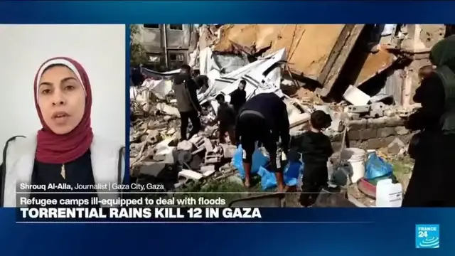Video thumbnail for Torrential rains and floods kill 12 in Gaza