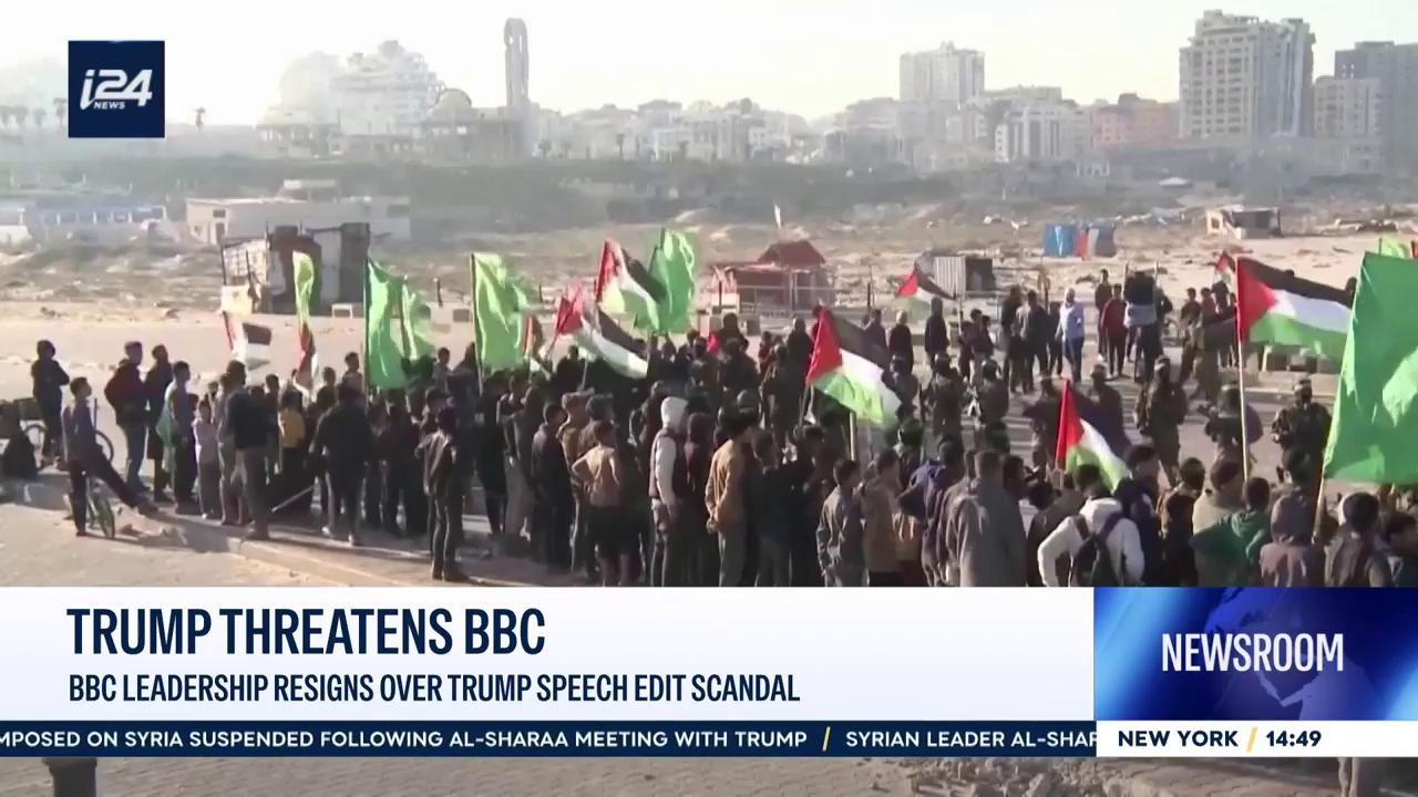 Video thumbnail for Trump threatens BBC: BBC leadership resigns over Trump speech edit scandal