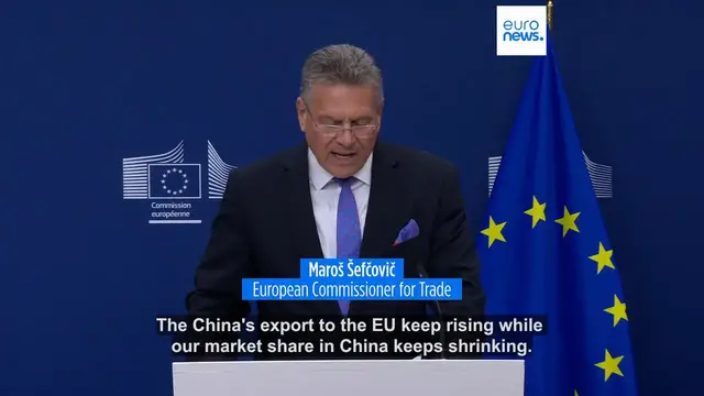 Video thumbnail for EU sets October deadline to get 'tangible' results with China