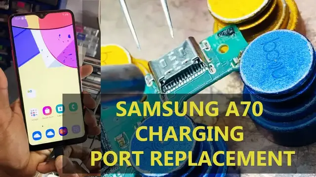 Video thumbnail for Samsung a70 charging port replacement | How to Fix Samsung Galaxy A70 Death Charging port Replace