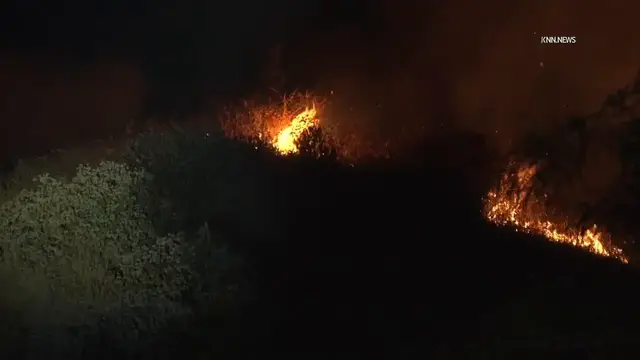 Video thumbnail for US, Los Angeles: Stevenson Ranch Fireworks Spark Fire In Neighborhood Part 2.