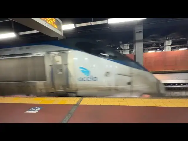 'Video thumbnail for Philadelphia to New York City Amtrak High Speed Train'