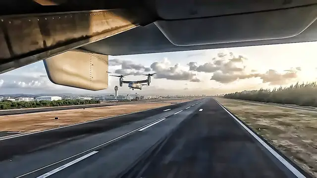 'Video thumbnail for MV-22B Osprey Flight Operations In The Caribbean Sea (2022)'