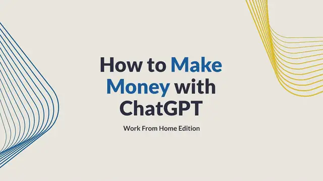 Video thumbnail for How to Make Money with ChatGPT (WFH Edition)