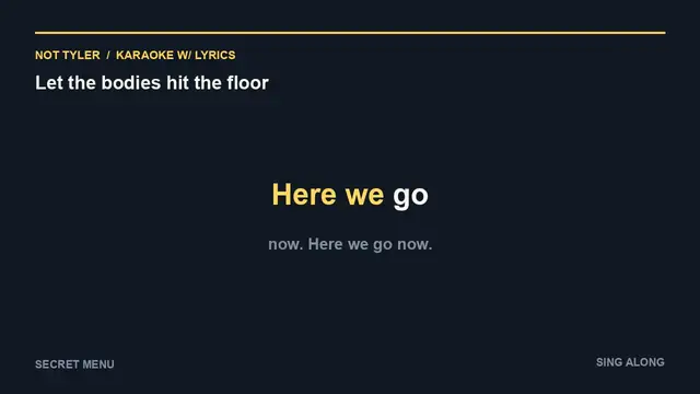 Video thumbnail for Let the bodies hit the floor (Karaoke w/ Lyrics)