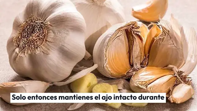 'Video thumbnail for Mantén el ajo intacto durante años con este método casero: resultados garantizados'