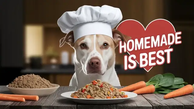 'Video thumbnail for Homemade Dog Food With Ground Turkey'