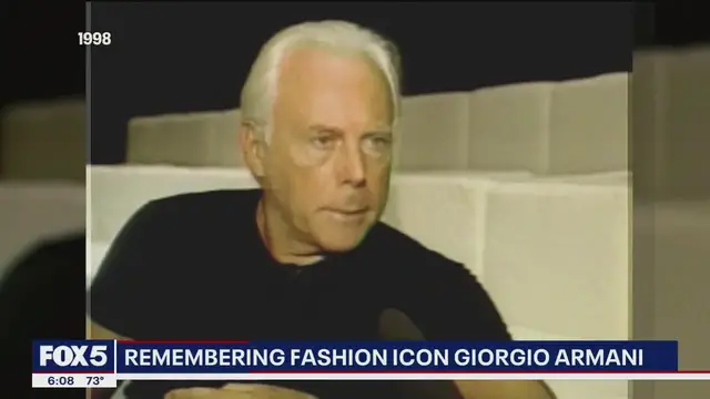 'Video thumbnail for Remembering fashion icon Giorgio Armani'