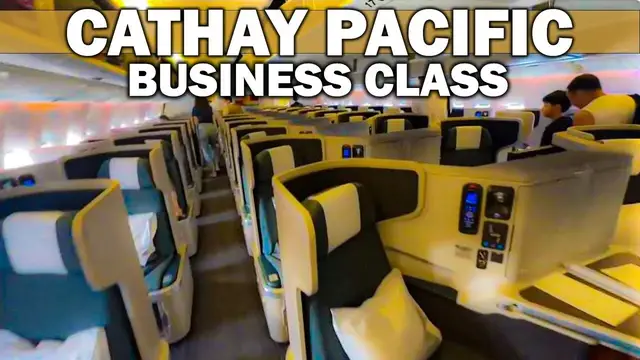 'Video thumbnail for Cathay Pacific Business Class From Singapore to Hong Kong'