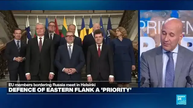 Video thumbnail for Defence of Europe's eastern flank an 'immediate' priority: eight EU leaders