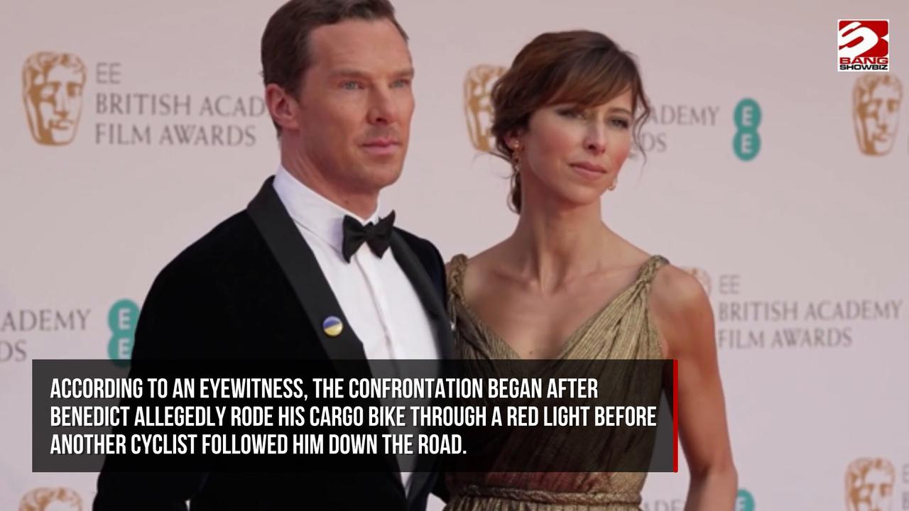 Video thumbnail for Benedict Cumberbatch was involved in a furious roadside clash with another cyclist in central London