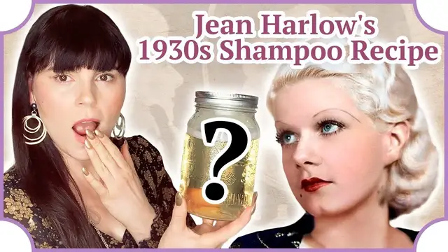 Video thumbnail for I tried Jean Harlow's Vintage 1930s Shampoo Recipe