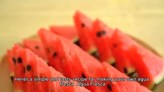 'Video thumbnail for Agua fresca recipe'
