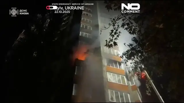 'Video thumbnail for Russian strikes kill six in massive overnight attack on Ukraine'