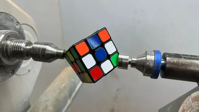 'Video thumbnail for I Woodturned a RUBIK'S CUBE into the WORLD'S MOST UNEXPECTED EGG!'