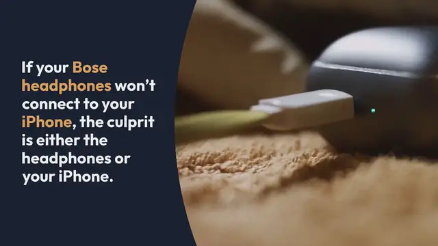 Video thumbnail for Bose Headphones Won’t Connect to iPhone Solved