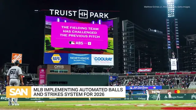 'Video thumbnail for MLB to implement robot umpires starting next season'