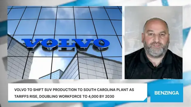 'Video thumbnail for Volvo To Shift SUV Production To South Carolina Plant As Tariffs Rise, Doubling Workforce To 4,000 By 2030'