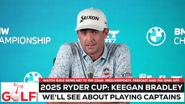 'Video thumbnail for Keegan Bradley thinks he can be a Ryder Cup playing captain'