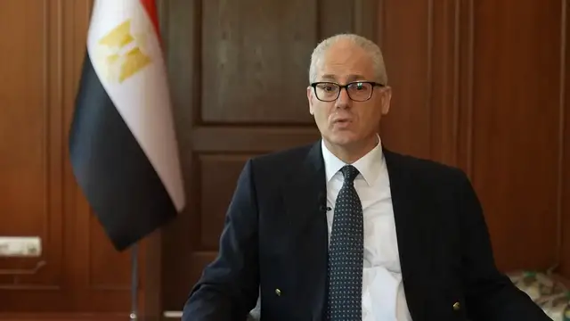 Video thumbnail for Türkiye: Egypt's envoy says Cairo, Ankara working together for regional peace, stability.