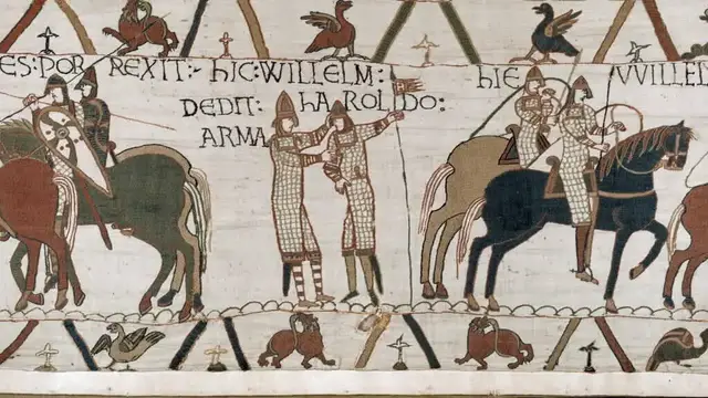Video thumbnail for The Bayeux Tapestry in London: 'A diplomatic operation that almost never happened'
