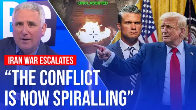 Video thumbnail for Iran war escalates: Trump threatens civilian infrastructure