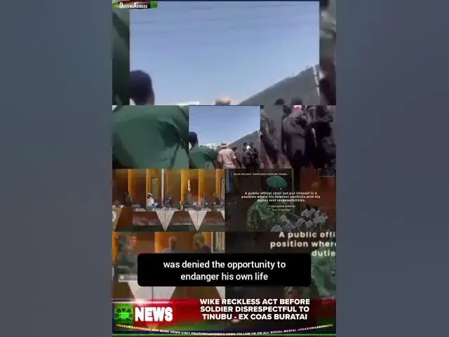 Video thumbnail for Wike Reckless Act Before Soldier Disrespectful To Tinubu   Ex COAS Buratai