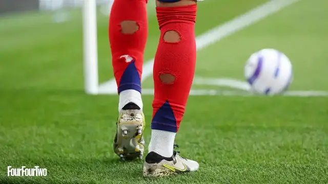 Video thumbnail for Why are players doing this to their socks? #shorts