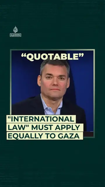 'Video thumbnail for “International Law” must apply equally to Gaza'